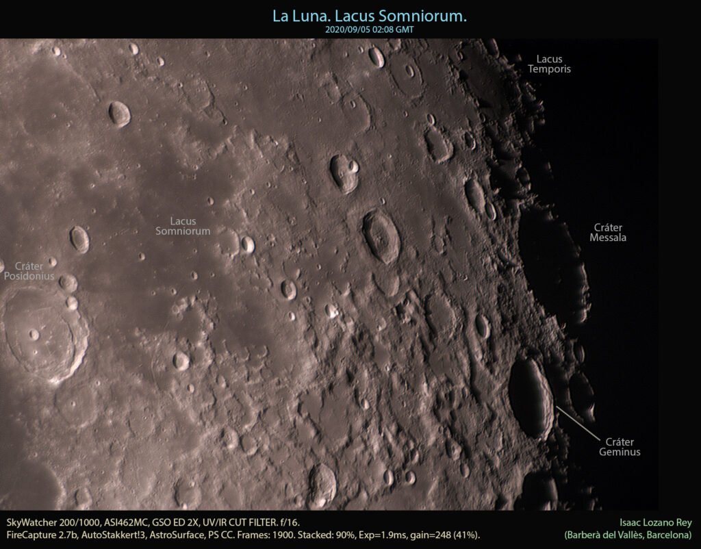 La Luna. Lacus Somniorum